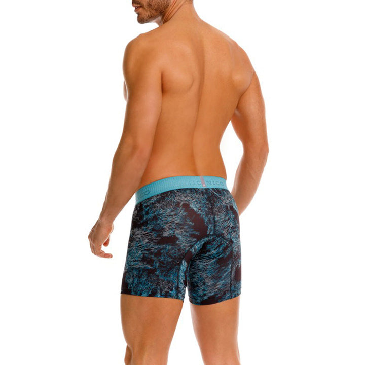 Mundo Único Blue Waves Boxer Briefs | Micro-Perforated, Quick-Dry Fabric & Urologist-Approved Pouch