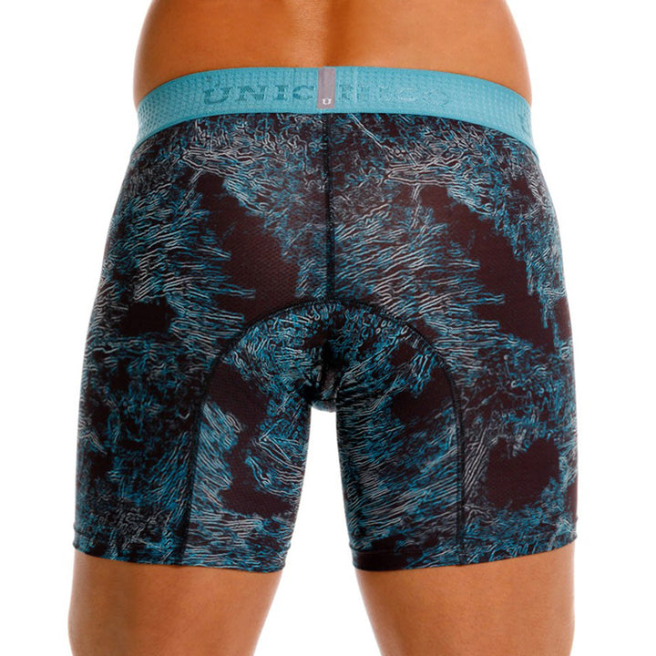 Mundo Único Blue Waves Boxer Briefs | Micro-Perforated, Quick-Dry Fabric & Urologist-Approved Pouch