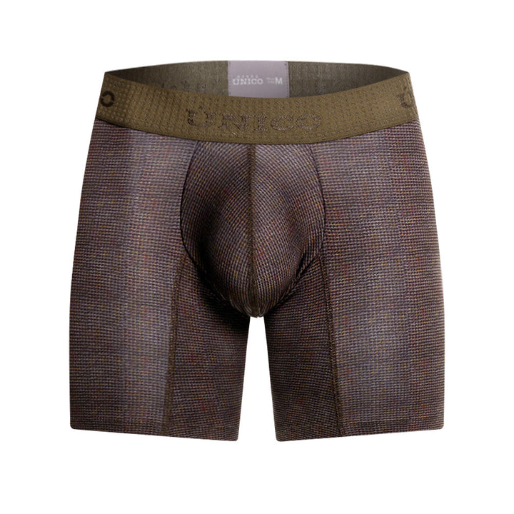 MUNDO ÚNICO "Ovillo" Green Printed Mid Boxer Briefs (BOXER MEDIO OVILLO VERDE)