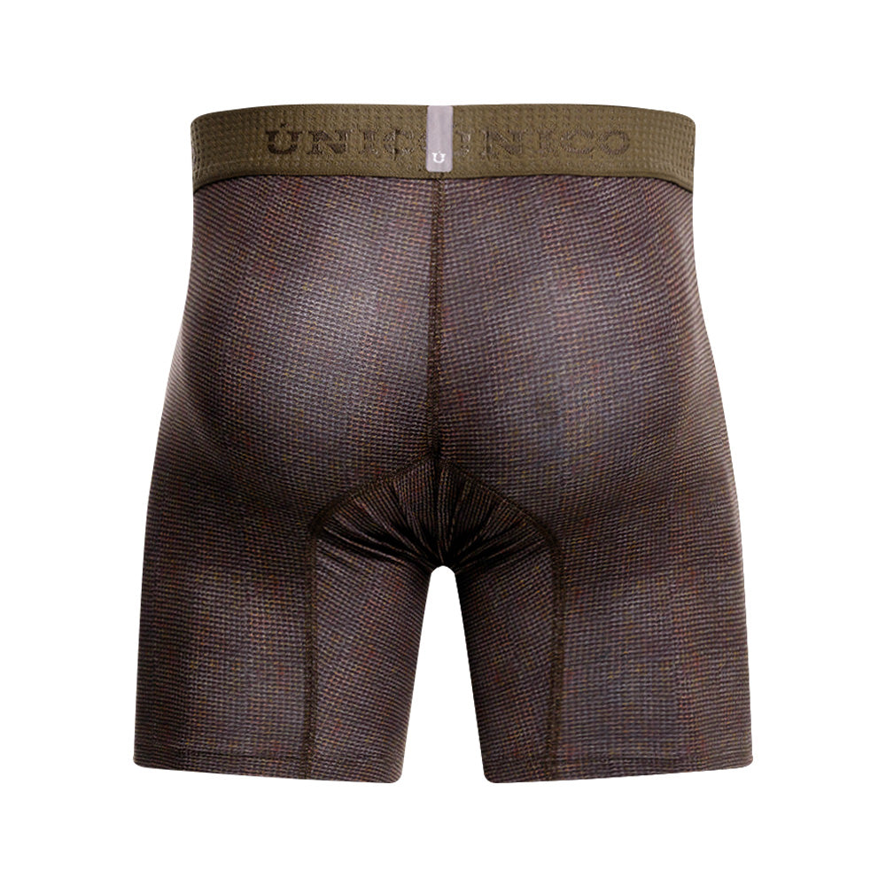 MUNDO ÚNICO "Ovillo" Green Printed Mid Boxer Briefs (BOXER MEDIO OVILLO VERDE)