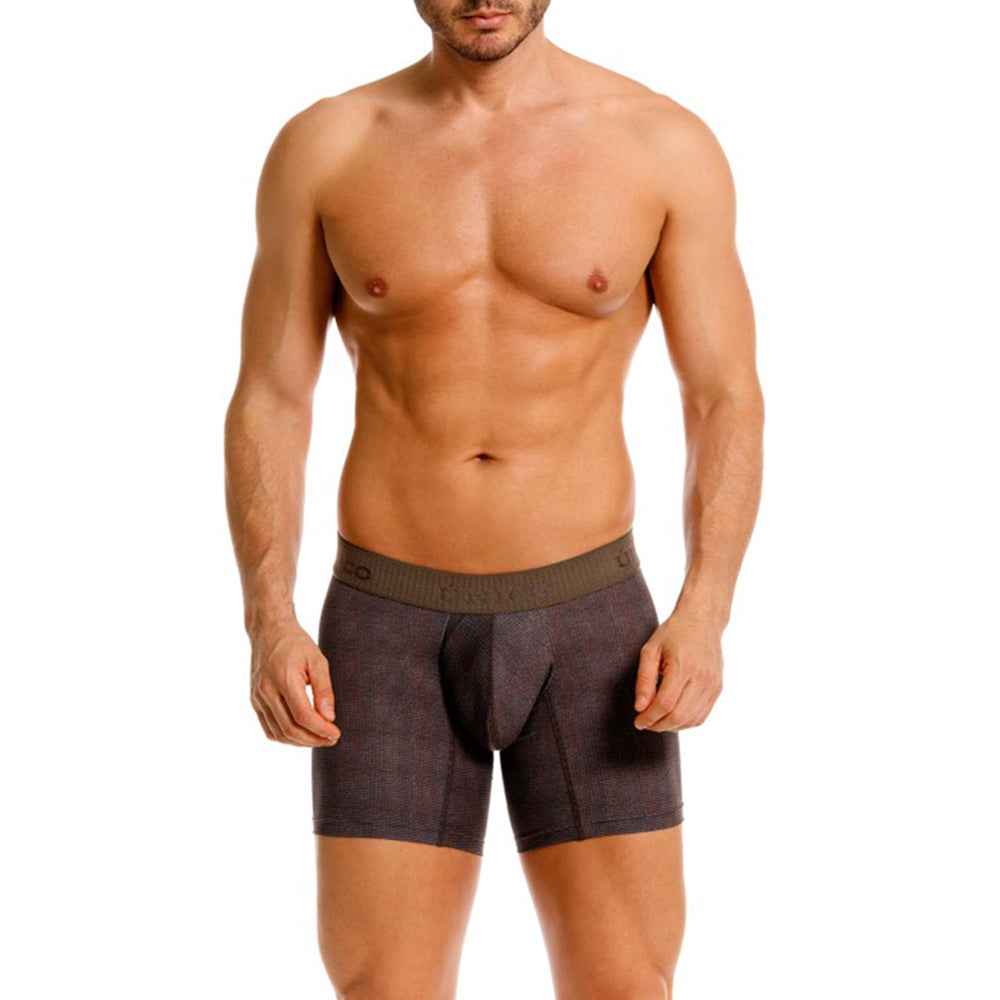 MUNDO ÚNICO "Ovillo" Green Printed Mid Boxer Briefs (BOXER MEDIO OVILLO VERDE)