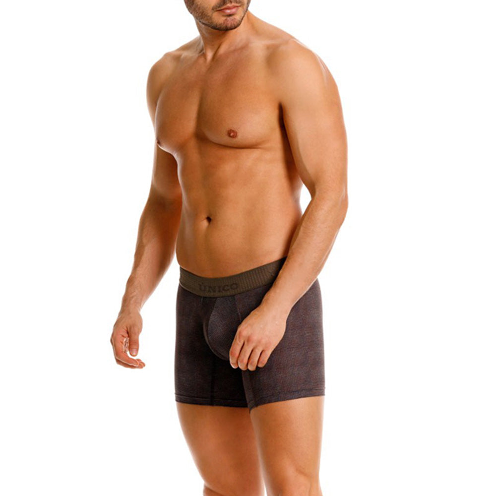 MUNDO ÚNICO "Ovillo" Green Printed Mid Boxer Briefs (BOXER MEDIO OVILLO VERDE)