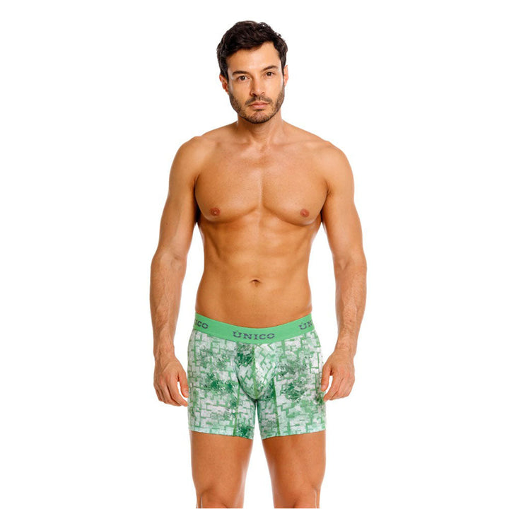 Mundo Unico Piramide Men's Boxer Briefs in Green – men's boxer briefs Handmade in Colombia