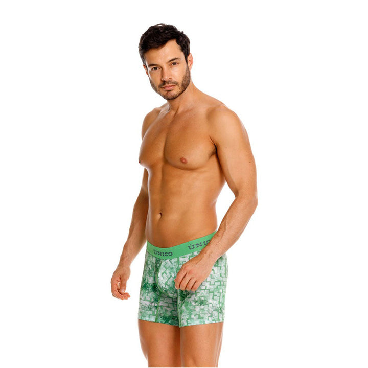 Mundo Unico Piramide Men's Boxer Briefs in Green – men's boxer briefs Handmade in Colombia