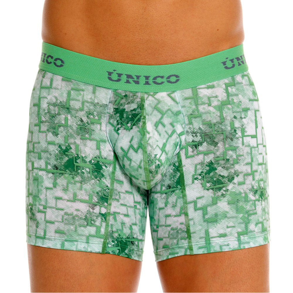 Mundo Unico Piramide Men's Boxer Briefs in Green – men's boxer briefs Handmade in Colombia