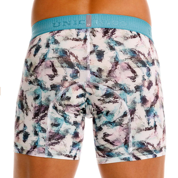 MUNDO ÚNICO "Rosetón" White Medium Boxer Briefs (BOXER MEDIO ROSETÓN BLANCO)