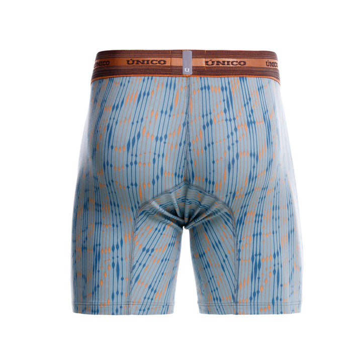 Mundo Unico Men’s Boxer Medio Yaco Naranja - Premium Printed Cotton Mid-Length Boxer Briefs