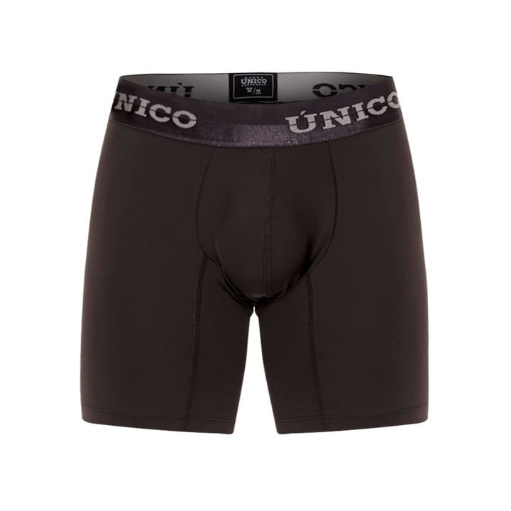 Mundo Unico Men’s Boxer Medio Mongoy M23 Gris - Mid-Length Microfiber Boxer Briefs with Support Pouch