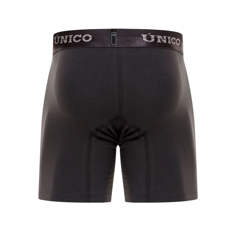 Mundo Unico Men’s Boxer Medio Mongoy M23 Gris - Mid-Length Microfiber Boxer Briefs with Support Pouch