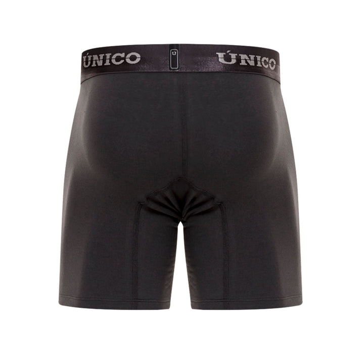 Mundo Unico Men’s Boxer Medio Mongoy M23 Gris - Mid-Length Microfiber Boxer Briefs with Support Pouch