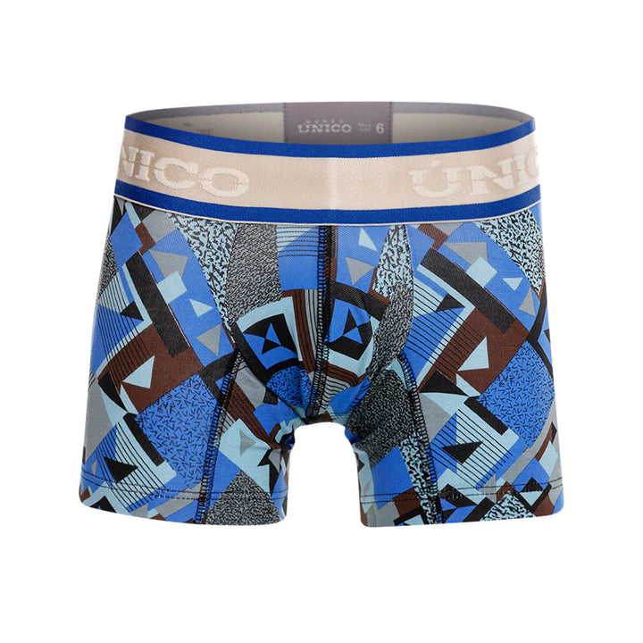 Mundo Unico Boys' Central Azul Mid-Length Boxer Briefs - Premium Cotton Comfort Underwear