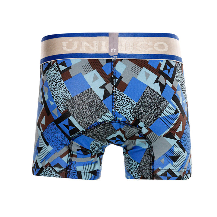 Mundo Unico Boys' Central Azul Mid-Length Boxer Briefs - Premium Cotton Comfort Underwear
