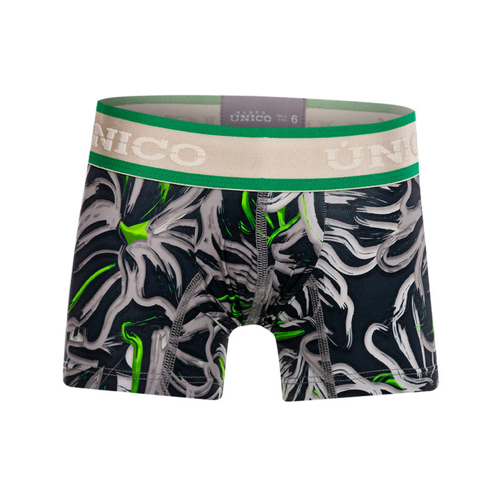 Mundo Unico Boys' Bóxer Medio Infantil Saliente Gris - Microfiber Mid-Length Boxer Briefs for Kids