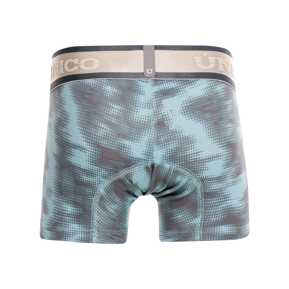 Mundo Unico Boys' Cotton Mid-Length Boxer Briefs - Fascinante Grey Print