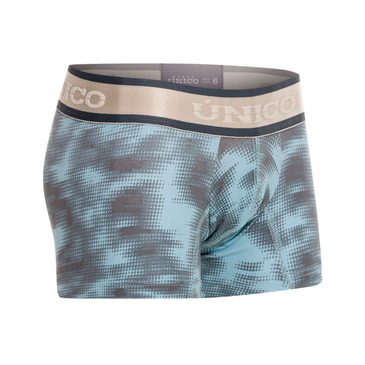 Mundo Unico Boys' Cotton Mid-Length Boxer Briefs - Fascinante Grey Print