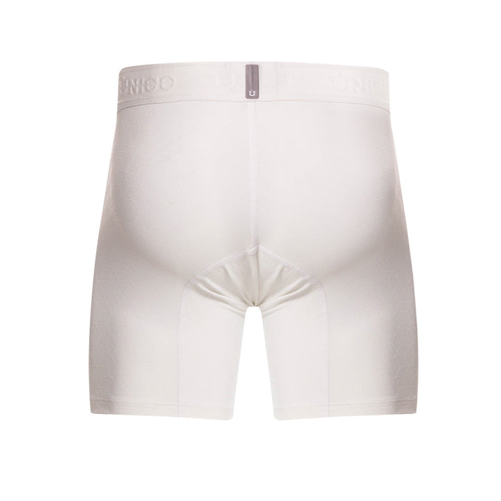 Mundo Único Beige Mid-Rise Boxer Briefs | Ultra-Light Microfiber, Jacquard Design & Urologist-Approved Pouch