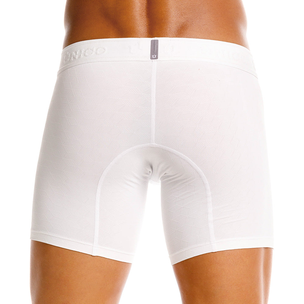 Mundo Único Beige Mid-Rise Boxer Briefs | Ultra-Light Microfiber, Jacquard Design & Urologist-Approved Pouch
