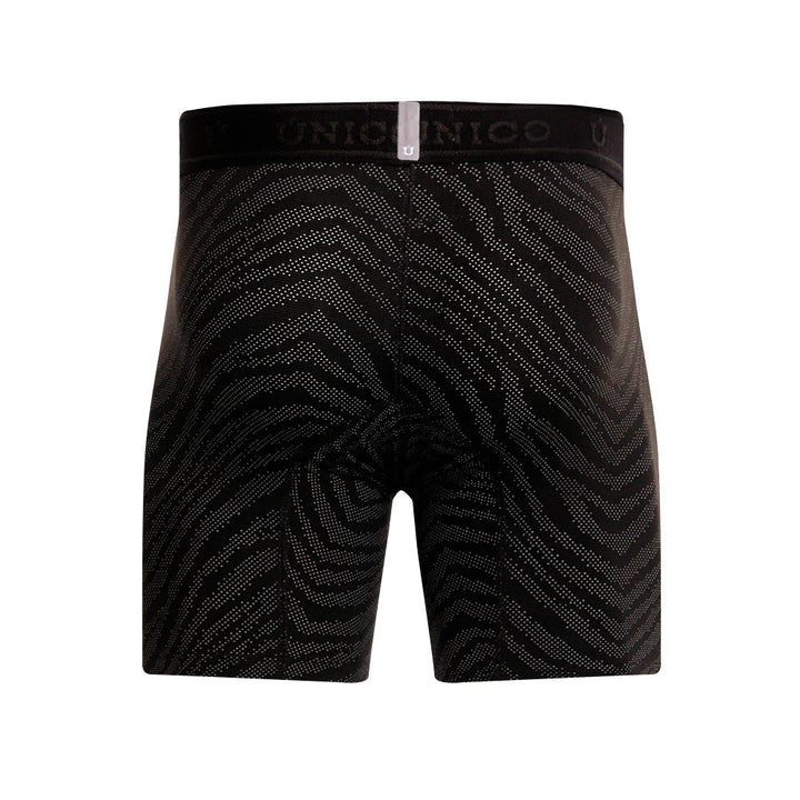 Mundo Único Black Zelmur Mid-Rise Boxer Briefs | Jacquard Microfiber & Urologist-Approved Pouch