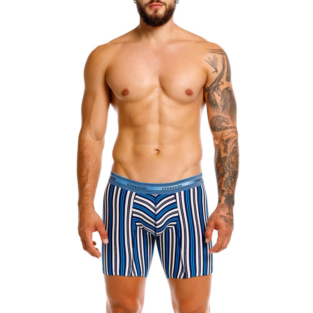 Mundo Unico Vinaroz Men's Boxer Briefs in Blue – men's boxer briefs Handmade in Colombia