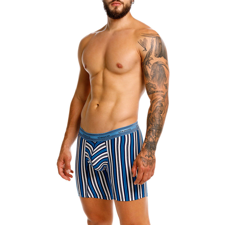 Mundo Unico Vinaroz Men's Boxer Briefs in Blue – men's boxer briefs Handmade in Colombia