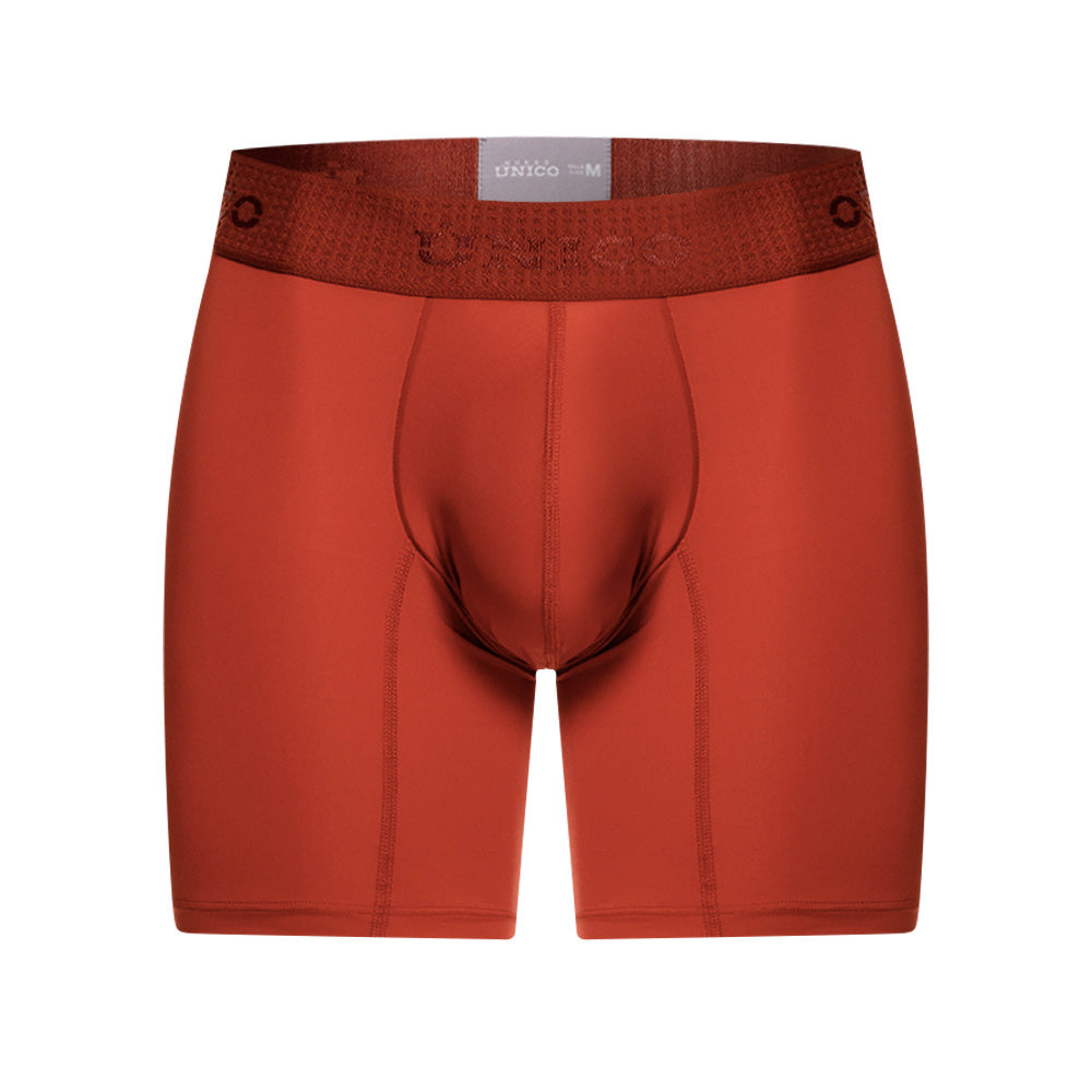 Mundo Unico Men's Microfiber Mid-Length Boxer Briefs - Agridulce Vinotinto
