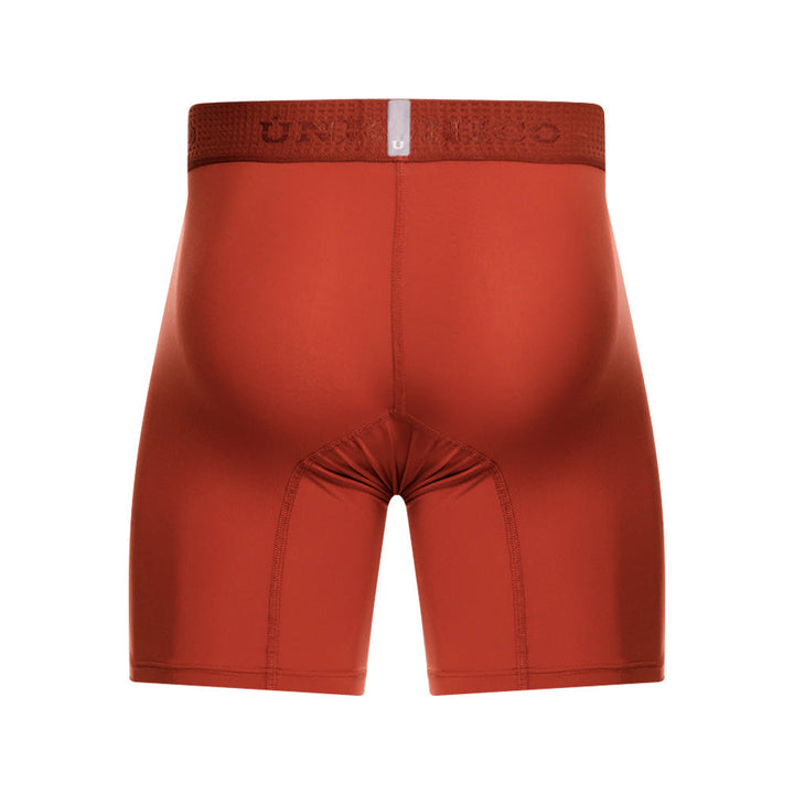 Mundo Unico Men's Microfiber Mid-Length Boxer Briefs - Agridulce Vinotinto