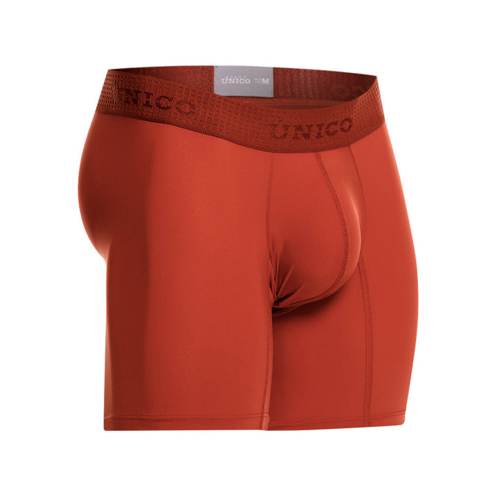 Mundo Unico Men's Microfiber Mid-Length Boxer Briefs - Agridulce Vinotinto
