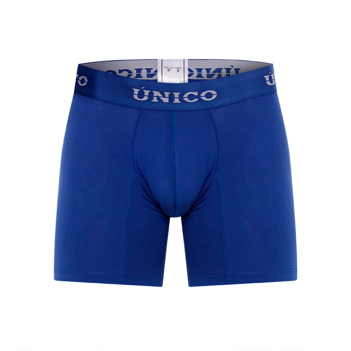 Mundo Unico Men's Cotton Mid-Length Boxer Briefs - Albacete Blue