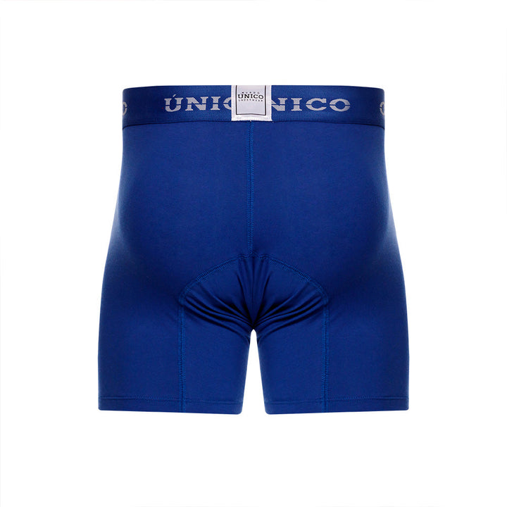 Mundo Unico Men's Cotton Mid-Length Boxer Briefs - Albacete Blue