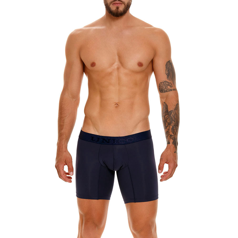 Mundo Unico Men's Mid-Length Boxer Briefs - Ébano M23 Dark Blue