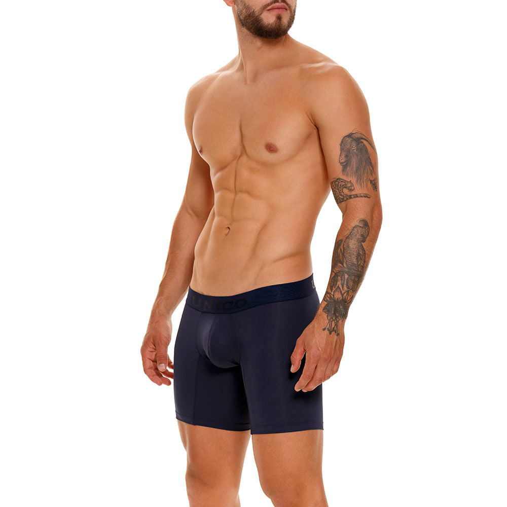 Mundo Unico Men's Mid-Length Boxer Briefs - Ébano M23 Dark Blue