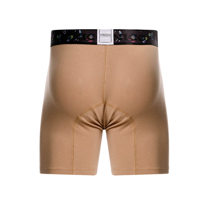 Mundo Unico Men's Short Boxer Briefs - Cristal Black Microfiber