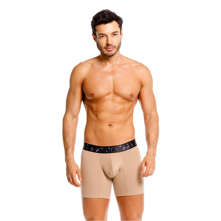 Mundo Unico Men's Short Boxer Briefs - Cristal Black Microfiber