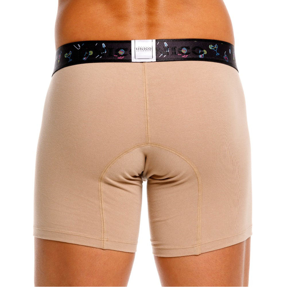 Mundo Unico Men's Short Boxer Briefs - Cristal Black Microfiber