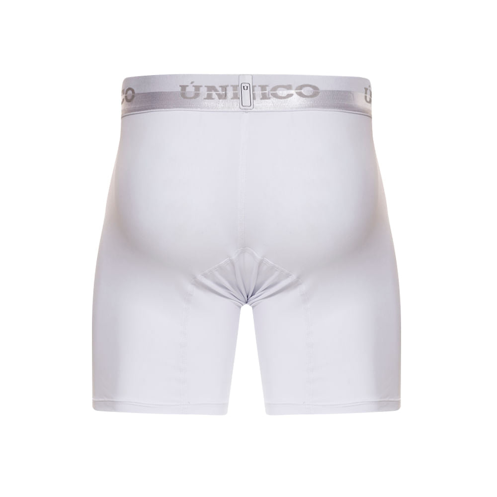 Mundo Unico Men's Mid-Length Boxer Briefs - Marupa M23 White Microfiber