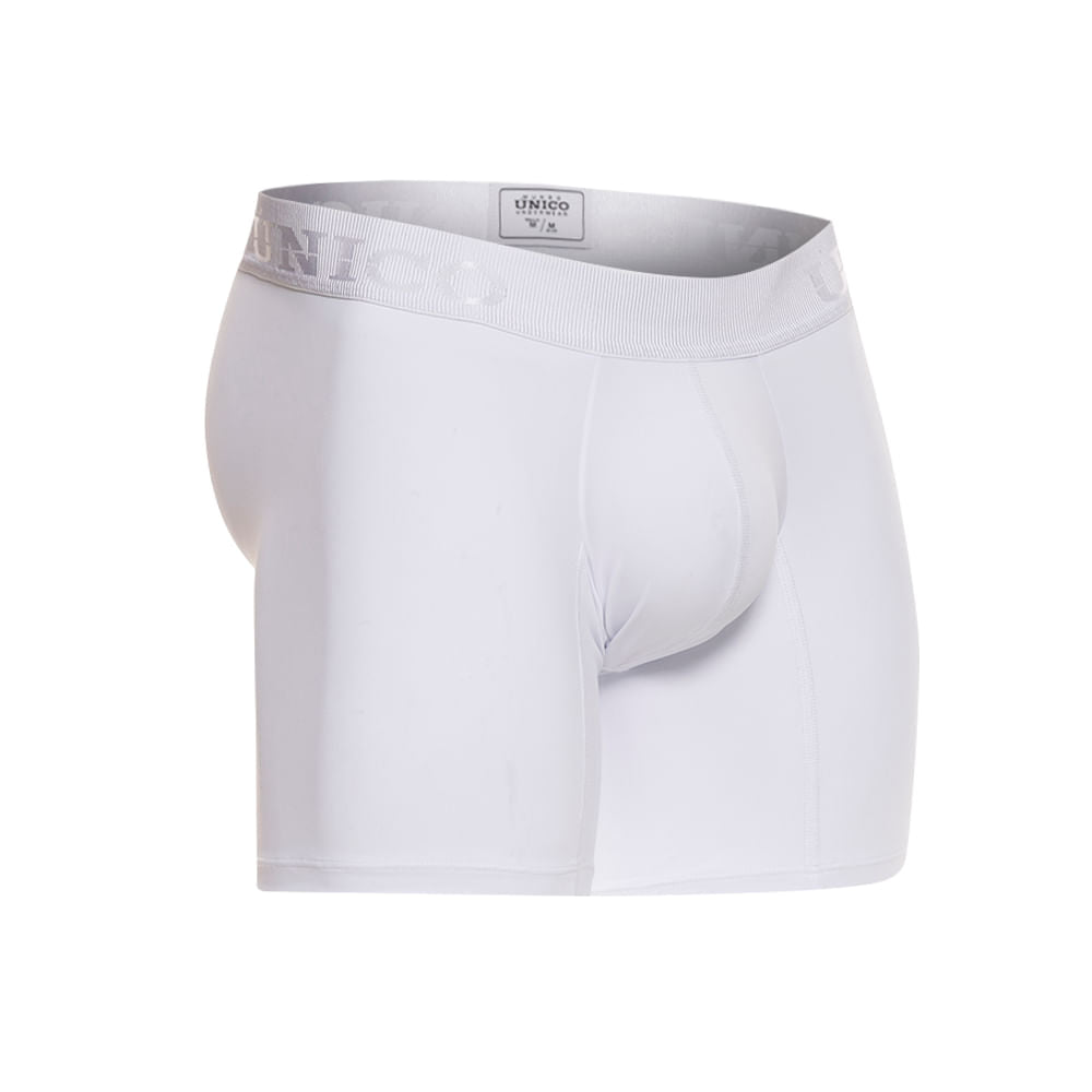 Mundo Unico Men's Tilo A23 Mid-Length Boxer Briefs - White Premium Cotton Comfort