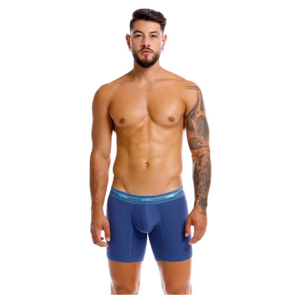 Mundo Unico Men’s Boxer Largo Clasico Blanco - Premium Cotton Long Leg Boxer Briefs