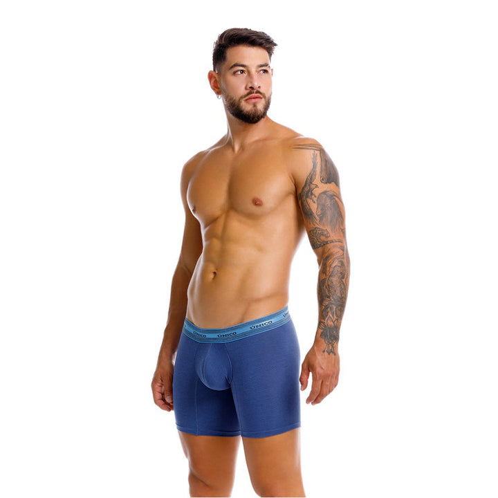 Mundo Unico Men’s Boxer Largo Clasico Blanco - Premium Cotton Long Leg Boxer Briefs