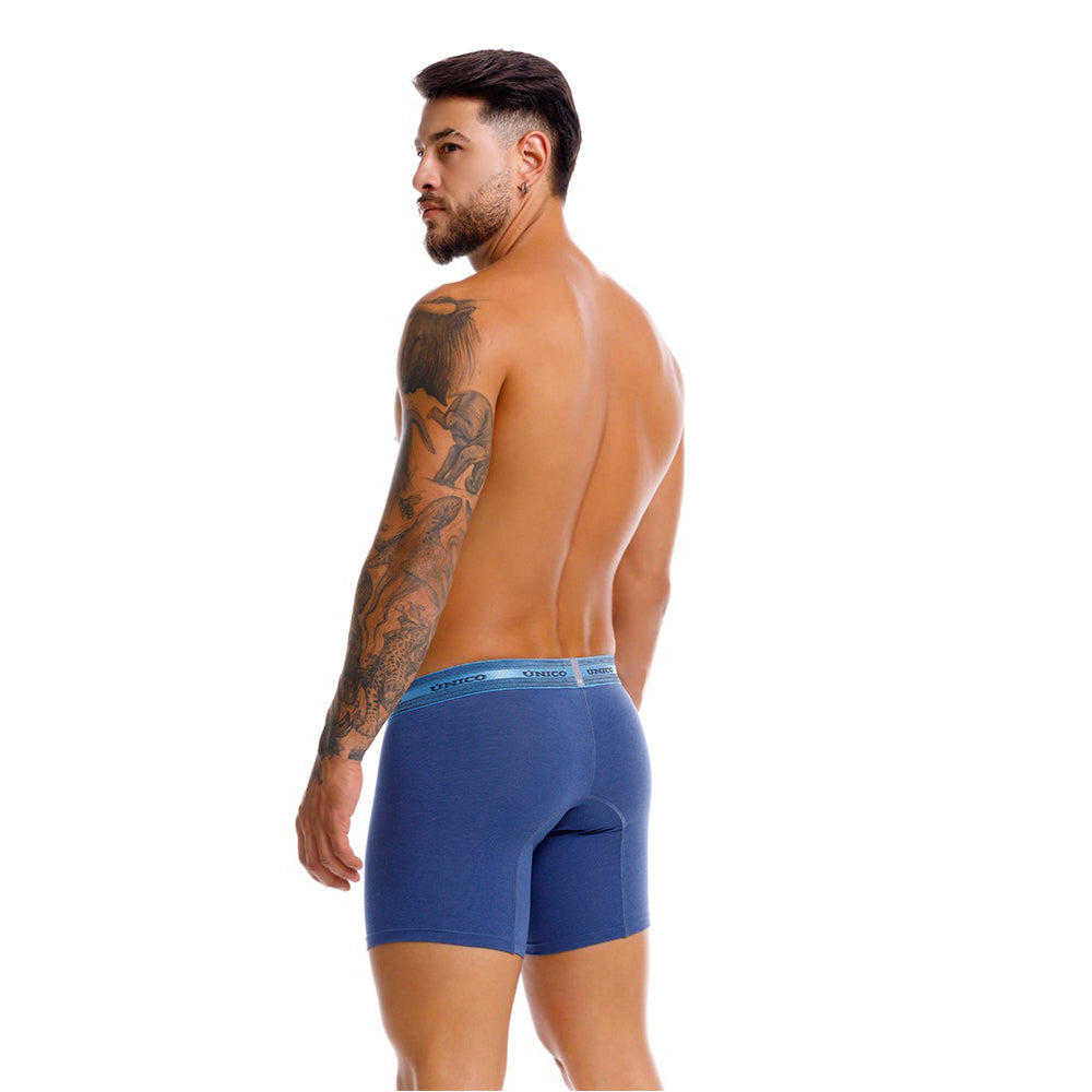 Mundo Unico Men’s Boxer Largo Clasico Blanco - Premium Cotton Long Leg Boxer Briefs