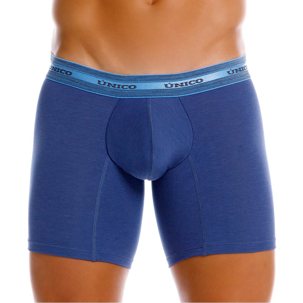 Mundo Unico Men’s Boxer Largo Clasico Blanco - Premium Cotton Long Leg Boxer Briefs