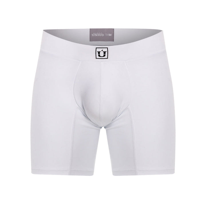 Mundo Unico Men's Capas Blanco Mid-Length Boxer Briefs - Breathable Cotton Comfort Underwear