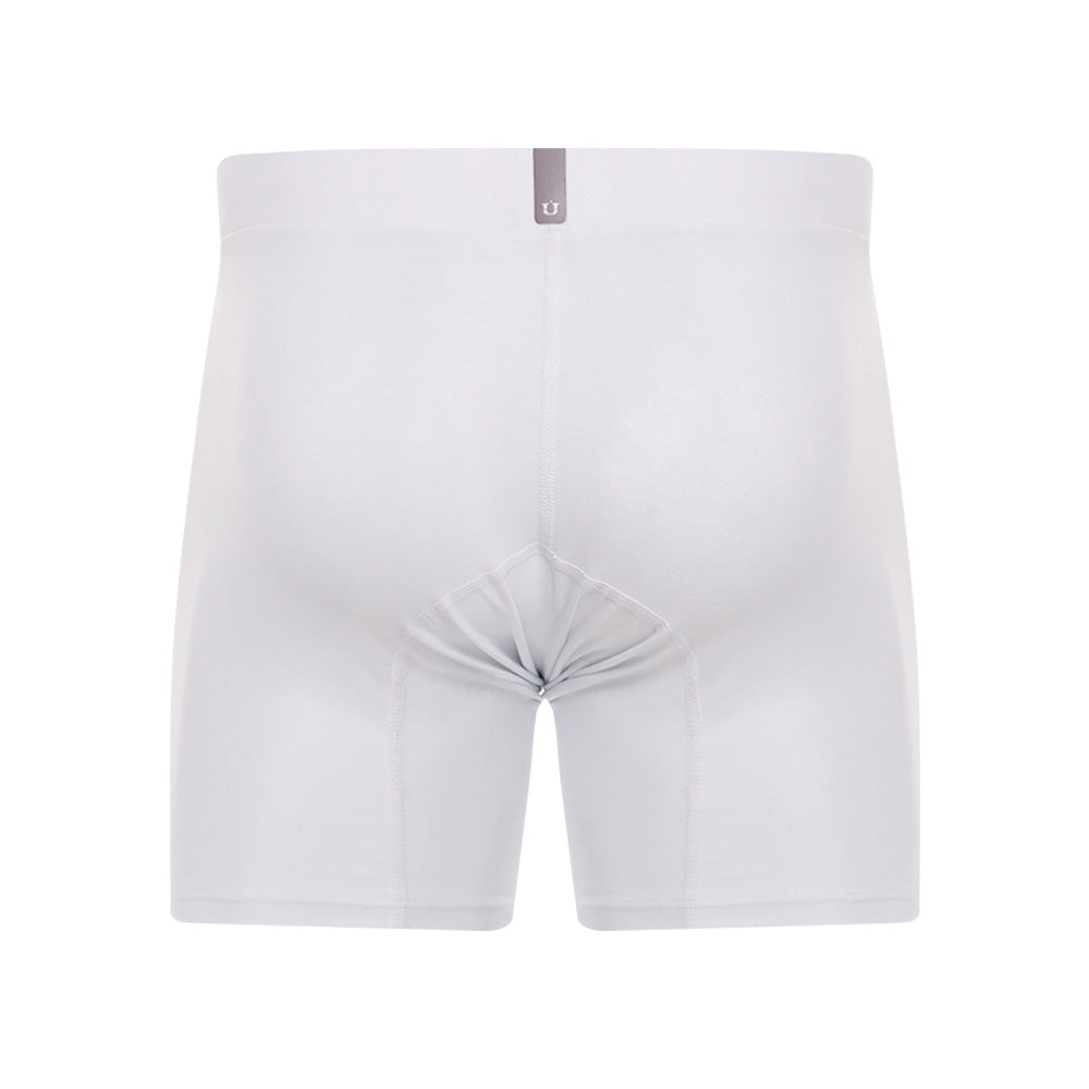 Mundo Unico Men's Capas Blanco Mid-Length Boxer Briefs - Breathable Cotton Comfort Underwear