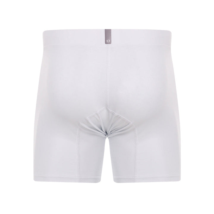 Mundo Unico Men's Capas Blanco Mid-Length Boxer Briefs - Breathable Cotton Comfort Underwear