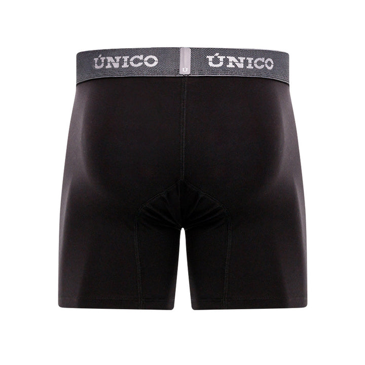 Mundo Unico Men’s Boxer Medio Cratos Negro - Premium Microfiber Mid-Length Boxer Briefs with Suspension Pouch