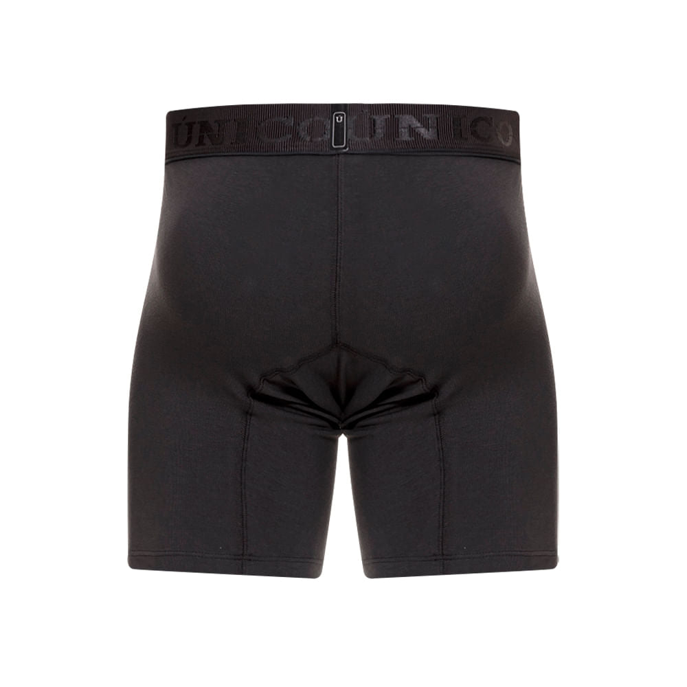 Unico Boxer Medio Zebrano A23 - Men's Mid-Length Grey Cotton Boxer Brief