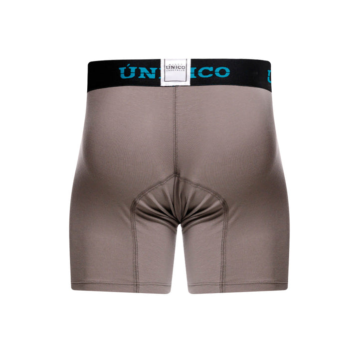 Unico Guaymango Men's Mid-Length Boxer Brief - Grey Cotton