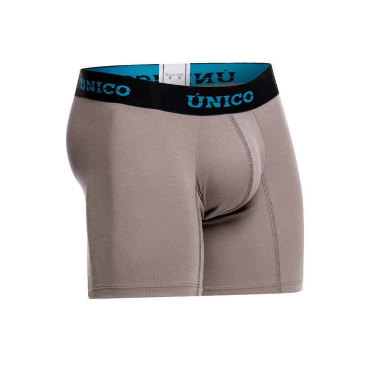 Unico Guaymango Men's Mid-Length Boxer Brief - Grey Cotton