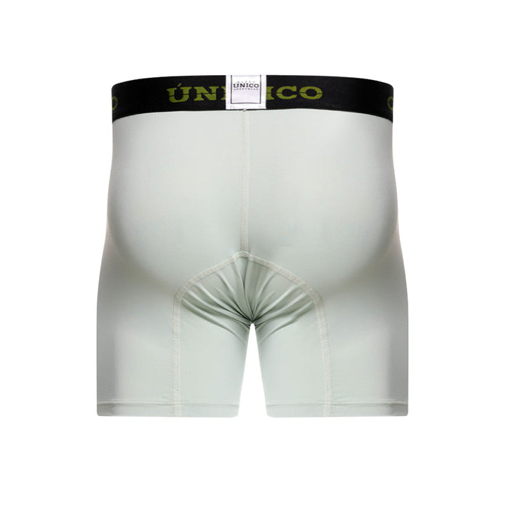 Mundo Unico Men's Mid-Length Boxer Briefs - Montemorelos Green Microfiber