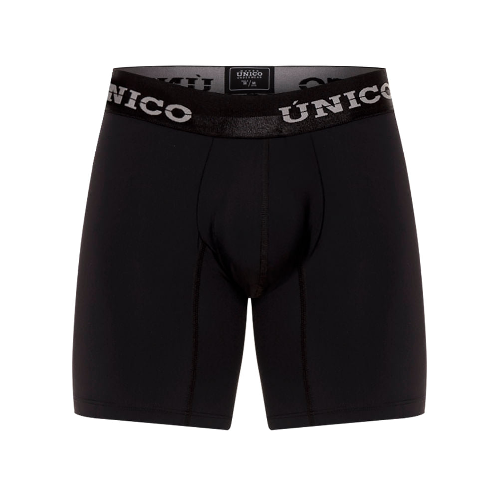 Mundo Unico Men's Makore A23 Black Cotton Mid-Length Boxer Briefs