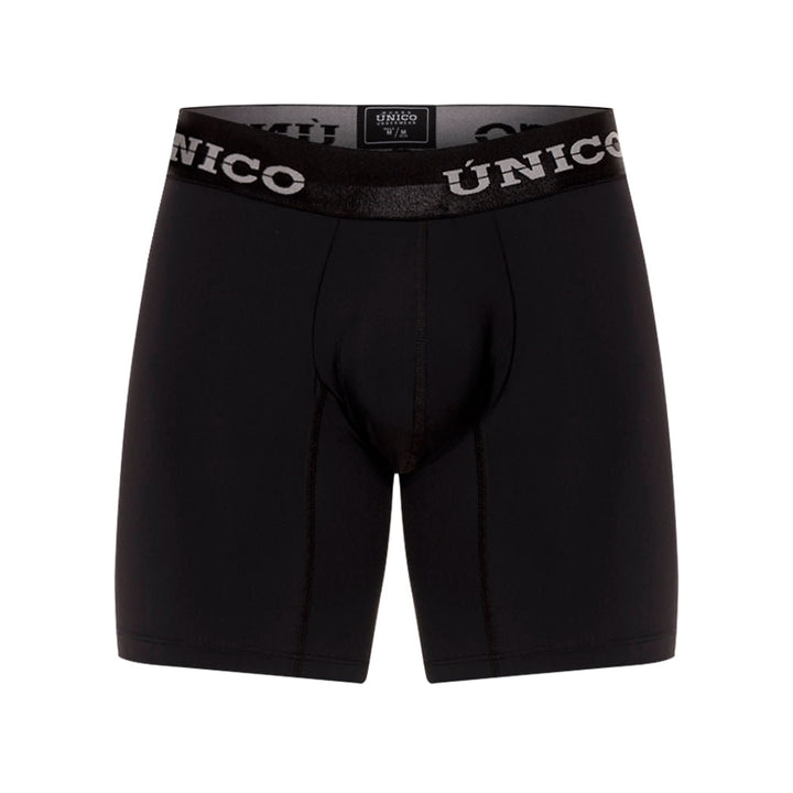 Mundo Unico Men's Makore A23 Black Cotton Mid-Length Boxer Briefs